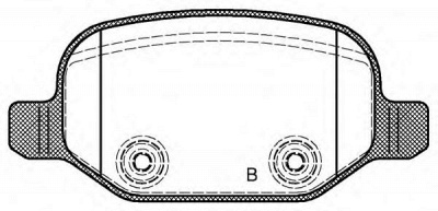 OPEN PARTS bpa072702 -  Комплект тормозных колодок, дисковый тормоз
